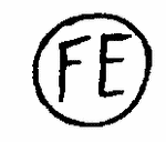 Indiscernible: monogram (Read as: FE)