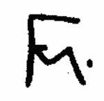 Indiscernible: monogram (Read as: FM, MF   )