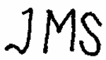 Indiscernible: monogram (Read as: JMS)