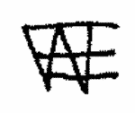 Indiscernible: monogram, symbol or oriental (Read as: EW, WE)