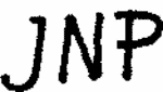 Indiscernible: monogram (Read as: JNP)