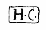 Indiscernible: monogram (Read as: HC)