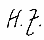 Indiscernible: monogram (Read as: HZ, HF, HT)