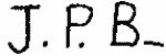 Indiscernible: monogram (Read as: JPB)