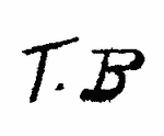 Indiscernible: monogram (Read as: TB)