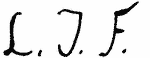 Indiscernible: monogram (Read as: LJF)