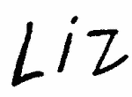 Indiscernible: monogram (Read as: LIZ)
