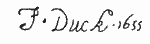 Indiscernible: old master (Read as: J. DUCK, F. DUCK)