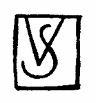 Indiscernible: monogram, symbol or oriental (Read as: VS, SV)