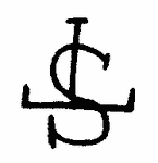 Indiscernible: monogram (Read as: SJL, LSJ, JSL, S)