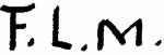 Indiscernible: monogram (Read as: FLM)