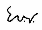 Indiscernible: monogram, illegible (Read as: EVV, EUV, EW)