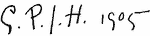 Indiscernible: monogram (Read as: GPJH)