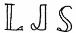 Indiscernible: monogram (Read as: LJS)