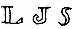 Indiscernible: monogram (Read as: LJS)