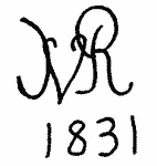 Indiscernible: monogram (Read as: JVR, NR, MR)