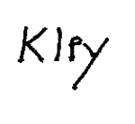 Indiscernible: monogram (Read as: KLEY, KIPY[)