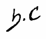 Indiscernible: monogram (Read as: HC, BC)