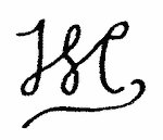 Indiscernible: monogram (Read as: WC, JSC, JSE)