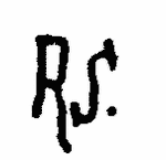 Indiscernible: monogram (Read as: RS)