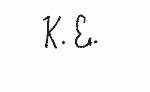 Indiscernible: monogram (Read as: KE)