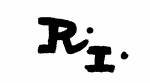 Indiscernible: monogram (Read as: RI)