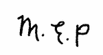 Indiscernible: monogram (Read as: MEP)