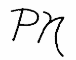 Indiscernible: monogram (Read as: PN)