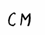Indiscernible: monogram, old master (Read as: CM)