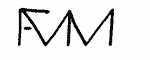 Indiscernible: monogram (Read as: FMM, FVM, TVM, V)