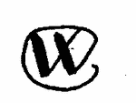 Indiscernible: monogram (Read as: CW, W, WC)