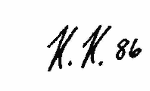 Indiscernible: monogram (Read as: KK)