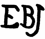 Indiscernible: monogram (Read as: EBJ)
