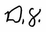 Indiscernible: monogram (Read as: D.S.,D.8.)