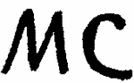 Indiscernible: monogram (Read as: MC)