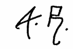 Indiscernible: monogram (Read as: AR, TR, 4R)