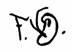 Indiscernible: monogram (Read as: FVD, FVD, FVO)