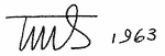 Indiscernible: monogram, illegible (Read as: TMS)