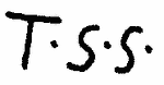 Indiscernible: monogram (Read as: TSS)