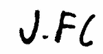 Indiscernible: monogram (Read as: JFC)