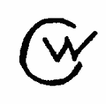 Indiscernible: monogram (Read as: WC, CW, W)