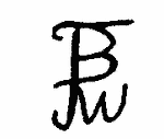Indiscernible: monogram (Read as: FBW, JBW, JFBW, )