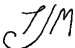 Indiscernible: monogram (Read as: TJM)
