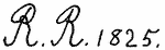 Indiscernible: monogram (Read as: RR)