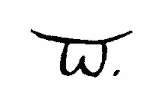 Indiscernible: monogram (Read as: W, B)