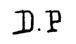 Indiscernible: monogram (Read as: DP)