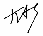 Indiscernible: monogram, alternative name or excluded surname (Read as: KAG, KAS)