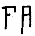 Indiscernible: monogram (Read as: FA)