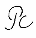 Indiscernible: monogram (Read as: PC)