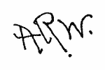 Indiscernible: monogram (Read as: ARW)